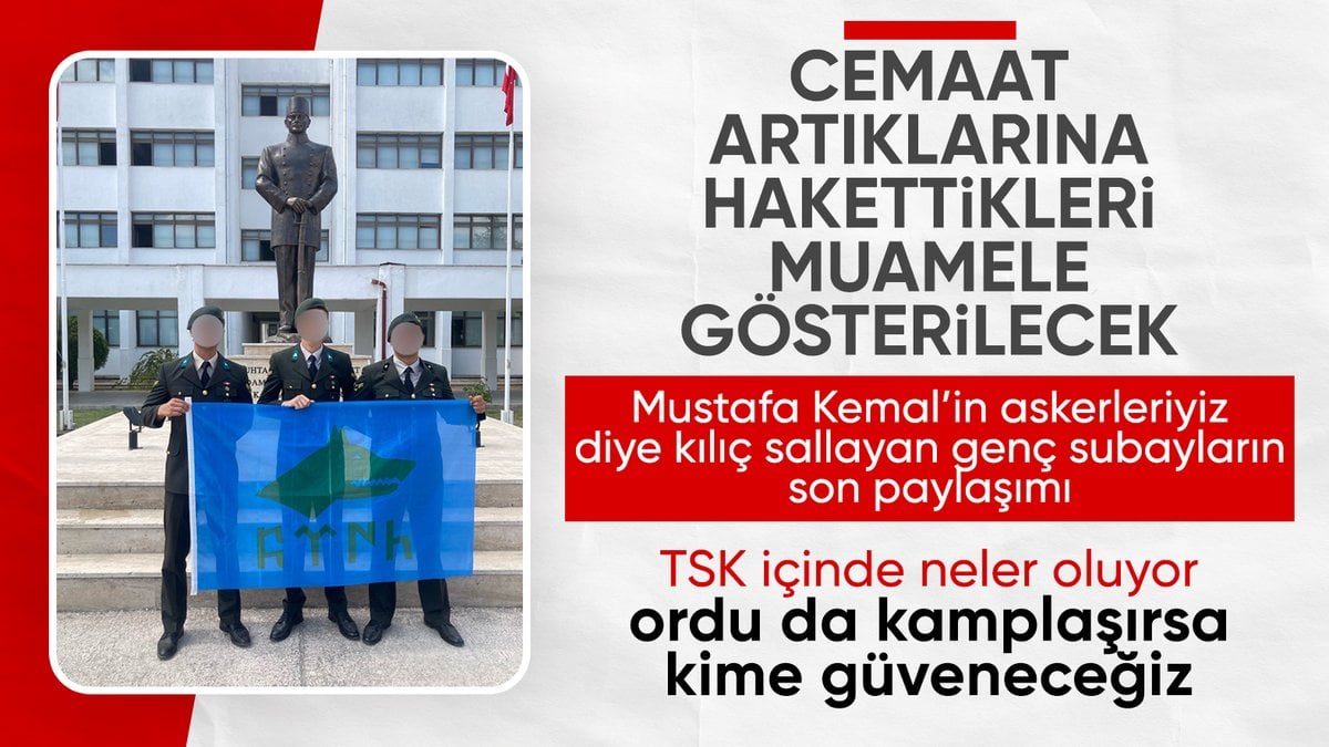 Mezun astsubaylardan Türkçü paylaşım